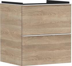 Hansgrohe Xelu Q Mosdószekrény 580/475, természetes tölgy színű, 2 fiókkal, normál mosdókhoz 54025700 (54025700)