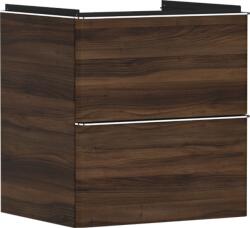 Hansgrohe Xelu Q Mosdószekrény 580/475, sötét dió színű, 2 fiókkal, normál mosdókhoz 54026000 (54026000)