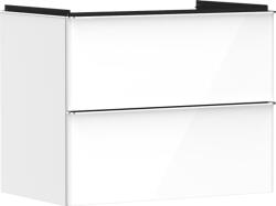 Hansgrohe Xelu Q Mosdószekrény 780/475, magasfényű fehér színű, 2 fiókkal, normál mosdókhoz 54027000 (54027000)