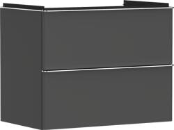 Hansgrohe Xelu Q Mosdószekrény 780/475, matt szürke gyémánt színű, 2 fiókkal, normál mosdókhoz 54028000 (54028000)