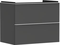 Hansgrohe Xelu Q Mosdószekrény 780/475, matt szürke gyémánt színű, 2 fiókkal, normál mosdókhoz 54028700 (54028700)