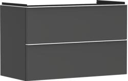 Hansgrohe Xelu Q Mosdószekrény 980/475, matt szürke gyémánt színű, 2 fiókkal, normál mosdókhoz 54032700 (54032700)