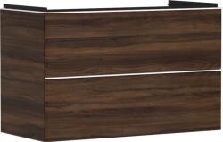 Hansgrohe Xelu Q Mosdószekrény 980/475, sötét dió színű, 2 fiókkal, normál mosdókhoz 54034700 (54034700)