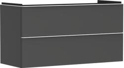 Hansgrohe Xelu Q Mosdószekrény 1180/475, matt szürke gyémánt színű, 2 fiókkal, normál mosdókhoz 54036700 (54036700)