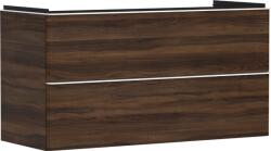 Hansgrohe Xelu Q Mosdószekrény 1180/475, sötét dió színű, 2 fiókkal, normál mosdókhoz 54038700 (54038700)