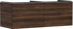 Hansgrohe Xelu Q Konzolos mosdószekrény 1360/550, sötét dió színű, 2 fiókkal, ráültetett mosdótálakhoz, dupla 54069000 (54069000)