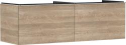 Hansgrohe Xelu Q Konzolos mosdószekrény 1560/550, természetes tölgy színű, 2 fiókkal, ráültetett mosdótálakhoz, dupla 54072000 (54072000)