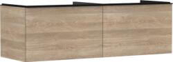 Hansgrohe Xelu Q Konzolos mosdószekrény 1560/550, természetes tölgy színű, 2 fiókkal, ráültetett mosdótálakhoz, dupla 54072670 (54072670)