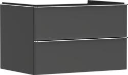 Hansgrohe Xelu Q Konzolos mosdószekrény 780/550, matt szürke gyémánt színű, 2 fiókkal, ráültetett mosdótálakhoz 54075000 (54075000)
