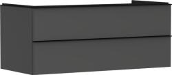 Hansgrohe Xelu Q Mosdószekrény 1180/550, matt szürke gyémánt színű, 2 fiókkal, mosdótálhoz alkalmas munkalapokhoz 54083670 (54083670)