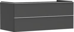Hansgrohe Xelu Q Mosdószekrény 1180/550, matt szürke gyémánt színű, 2 fiókkal, mosdótálhoz alkalmas munkalapokhoz 54083700 (54083700)