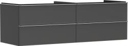 Hansgrohe Xelu Q Konzolos mosdószekrény 1560/550, matt szürke gyémánt színű, 4 fiókkal, ráültetett mosdótálhoz 54091000 (54091000)
