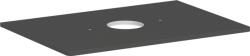 Hansgrohe Xelu Q Pultlap 780/550 középkivágással, csaptelep lyuk nélküli, ráültetett mosdótálhoz 54113910 (54113910)