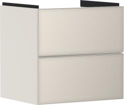 Hansgrohe Xevolos E Mosdószekrény 580/475, matt homokbézs színű, 2 fiókkal, normál mosdókhoz 54176790 (54176790)