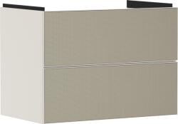 Hansgrohe Xevolos E Mosdószekrény 780/475, matt homok bézs színű, 2 fiókkal, normál mosdókhoz 54179390 (54179390)