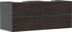 Hansgrohe Xevolos E Konzolos mosdószekrény 1370/550, matt szürke pala színű, 4 fiókkal, 2 mosdótálhoz 54198730 (54198730)