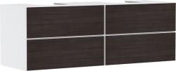 Hansgrohe Xevolos E Konzolos mosdószekrény 1570/550, matt fehér színű, 4 fiókkal, 2 mosdótálhoz 54199730 (54199730)