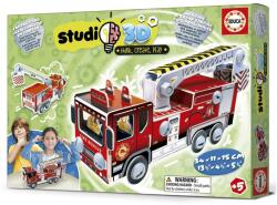 Educa 3D Studio - Tűzoltóautó építőjáték (19186) - puzzle