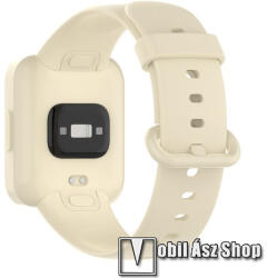  Okosóra szíj - szilikon - 85 + 120mm hosszú - BÉZS - Xiaomi Redmi Watch 2 / Redmi Watch 2 Lite / Poco Watch