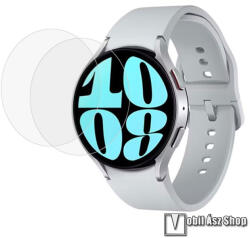  Okosóra előlap védő karcálló edzett üveg - 2db - 0.3mm, 9H, A képernyő sík részét védi - SAMSUNG Galaxy Watch6 44mm (SM-R940/945) / Watch7 44mm (SM-L310/L315)