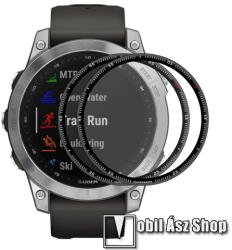ENKAY GARMIN Fenix 7 (47mm), ENKAY okosóra flexibilis üvegfólia, Full cover, 9H, 2db, Fekete