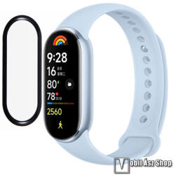 Okosóra Flexible Nano Glass okosóra flexibilis üvegfólia - 1db - 3D Curved, A teljes kijelzőt védi! - FEKETE - Xiaomi Smart Band 9 / 9 NFC
