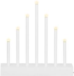 Springos 7 LED-es dekoratív adventi gyertyatartó, meleg fehér (CL0851)