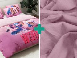  MY LITTLE PONY FRIENDSHIP rózsaszín ágyneműgarnitúra + Jersey lepedő 90x200cm