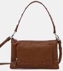 Desigual kézitáska HALF LOGO FW24 MONIC barna, 24WAYP02 - barna Univerzális méret