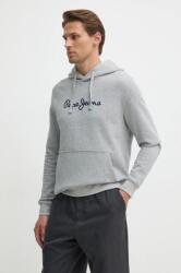 Pepe Jeans pamut melegítőfelső NEW JOE HOODIE szürke, férfi, nyomott mintás, kapucnis, PM582716 - szürke XL