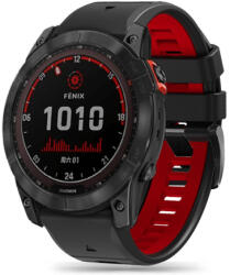 Tech-Protect Iconband szíj Garmin Fenix 5x / 5x Plus / 6x / 6x Pro / 7x / 8 51mm, black/red