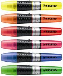 STABILO Szövegkiemelő készlet 2-5mm, vágott hegyű STABILO Luminator, 6 klf. szín (71/6) - hunrods