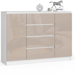 AKORD AKORD CLP K140 Komód Akril Cappuccino Magasfényű (AKO-OP0LKOMBIACAP007)