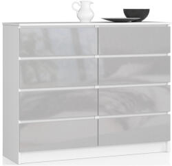 AKORD AKORD CLP 8 Fiókos Komód Akril Metál Magasfényű (AKO-OP0LK-1METAL)