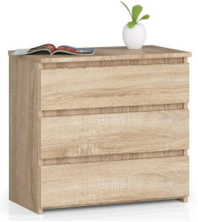 AKORD Furniture Factory AKORD CLP CL3 Komód Sonoma Tölgy 3 Fiókos (AKO-OP0LCL-DAB003)