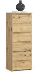 AKORD AKORD CL6 Artisan Tölgy Keskeny Fiókos Komód (AKO-OP0LCL6ART001)