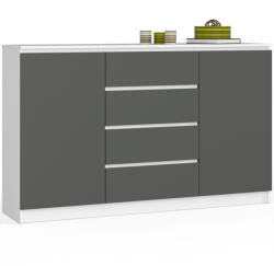 AKORD AKORD CLP 160 Komód Laminált Fehér-Szürke Matt (AKO-OP0LK-1BIASZA007)