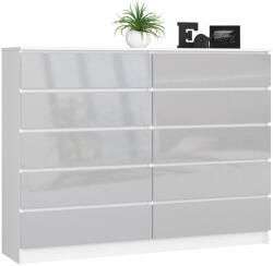 AKORD AKORD CLP Metál Fényes 10 Fiókos Komód (AKO-OP0LK-10BIAPOLMETAL)