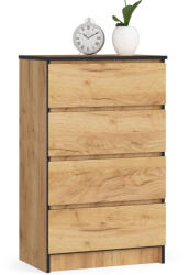 AKORD AKORD CLP Craft Tölgy Komód 4 Fiókos 60cm (AKO-OP0LK-6CRA003)