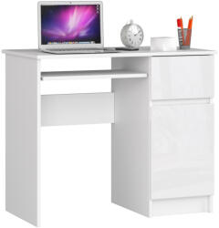 AKORD AKORD Piksel Kompakt Számítógépasztal Magasfényű Fehér Jobbos (AKO-IP0PBIUBIAPOLPIKSPR)