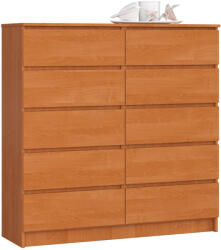 AKORD CLP K120 Éger Komód 10 Fiókos Laminált (AKO-OP0LK-1OLC009)