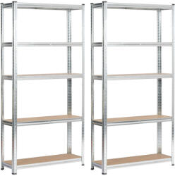 AKORD Fancy Garden Garázs Fém Polcrendszer Ezüst 90x180 2xREGMET9030180SRE (AKO-2xREGMET9030180SRE)