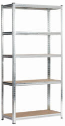 Fancy Garden Garázs Fém Polcrendszer Ezüst 5 Polcos (AKO-REGMET9040180SRE)