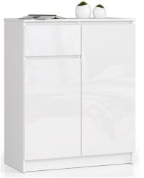 AKORD AKORD CLP K80 Magasfényű Fehér Komód (AKO-OP0LKOMPOL008)