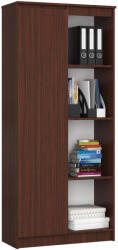 AKORD Furniture Factory AKORD CLP Irodai Könyvszekrény Laminált Wenge 8 Polcos (AKO-RP0PREGVEN004)