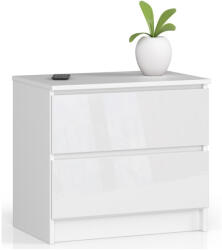 AKORD Furniture Factory AKORD CLP K60 Magasfényű Fehér Fiókos Komód OP0PK-6BIA001 (AKO-OP0PK-6BIA001)