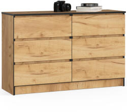 AKORD AKORD CLP K120 Tölgy Craft 6-Fiókos Komód (AKO-OP0LK-120SZ6CRA)