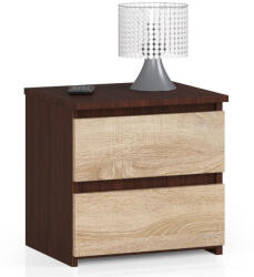 AKORD Furniture Factory AKORD CLP CL2 Éjjeliszekrény Wenge/Sonoma Tölgy Kétfiókos (AKO-OP0LCL2VENSON001)