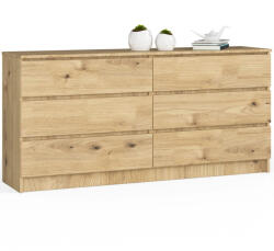 AKORD AKORD CLP K160 Komód Artisan Tölgy 6 Fiókos (AKO-OP0LK-160SZ6ART)