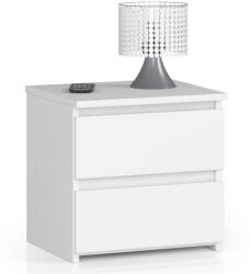 AKORD Furniture Factory AKORD CLP Éjjeliszekrény Laminált Fehér 2 Fiókos (AKO-OP0LCL2BIA001)